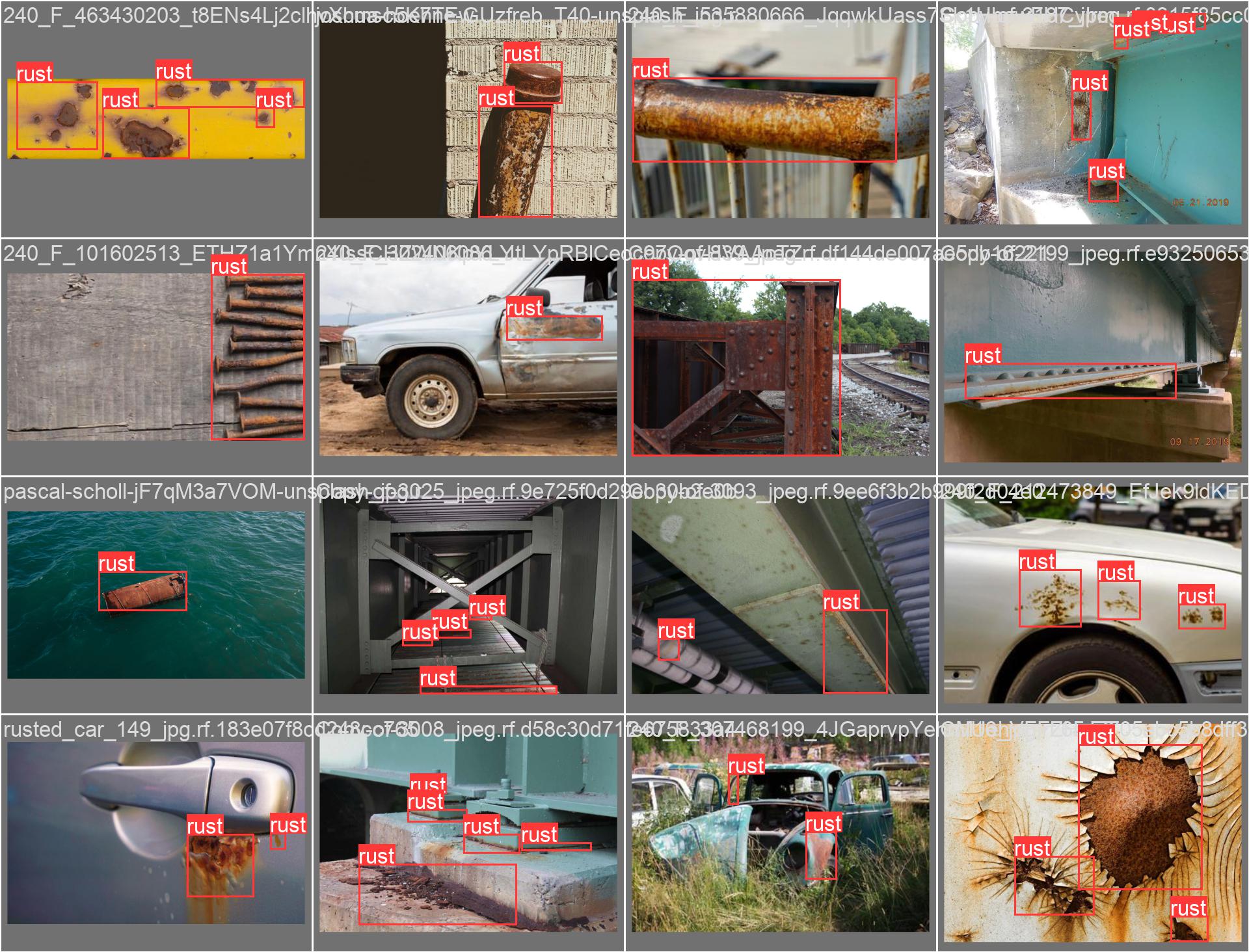 Rust and corrosion detection